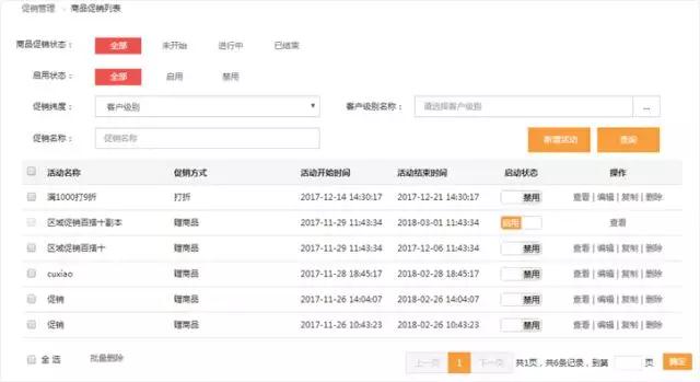 商品促销设置